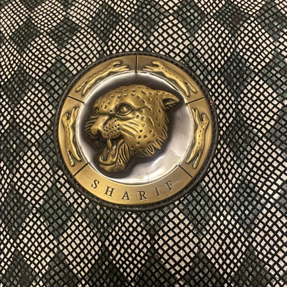 Sharif Black and Gold Women's Bag